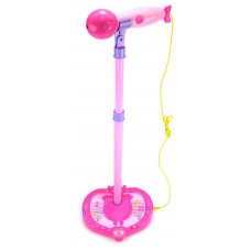 Dazzling Star Children's Kid's Toy Stand Up Microphone Play Set w/ Microphones, Built In Speaker, Adjustable Height